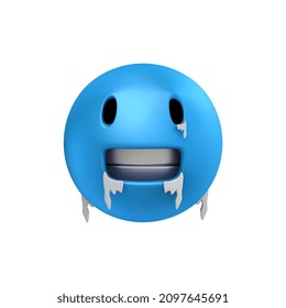 3d Rendering Cold Emoji Isolated On Stock Illustration 2097645691