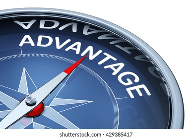 3d Rendering Compass Advantage Icon Stock Illustration 429385417 ...