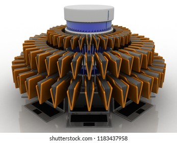 3d rendering computer folder network