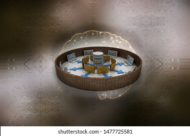 3d rendering computer folder network