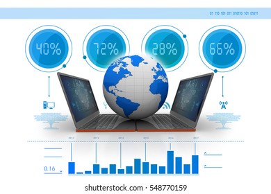 3d Rendering Computer Network Stock Illustration 548770144 | Shutterstock