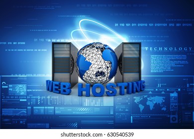 3d rendering Computer network