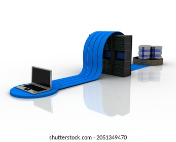 3d rendering Computer network connected database