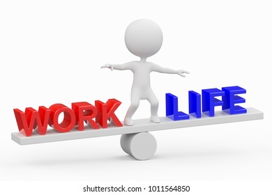 1,856 3d Work Life Balance Images, Stock Photos & Vectors | Shutterstock