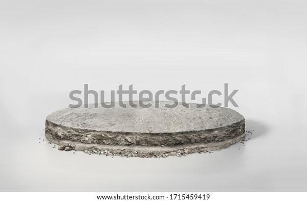 3d Rendering Concrete Cement Floor On Stock Illustration 1715459419
