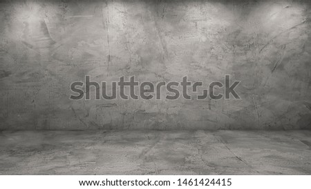 3d rendering of concrete wall