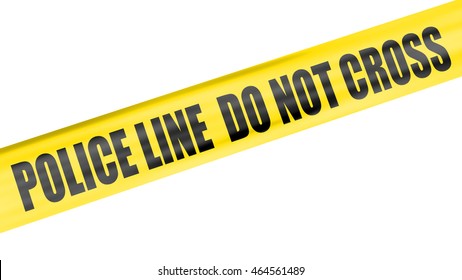 A 3d rendering of cordon tape warning of police line 