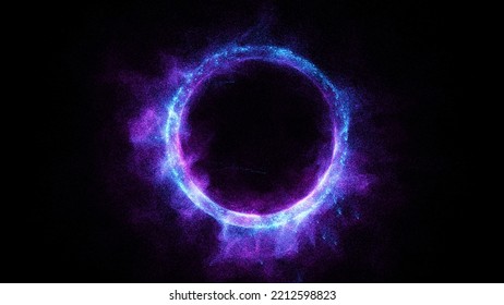 3D rendering cosmic energy strings. Energy flows in the form of thin bright elements. Lines form structural fibers