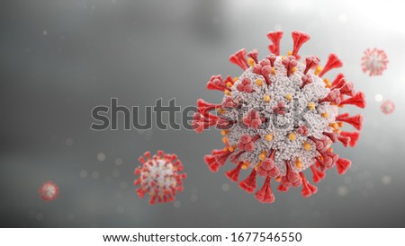 3D rendering Covid-19 virus 05 Stock photo © 