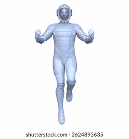 3D rendering of a cyber man