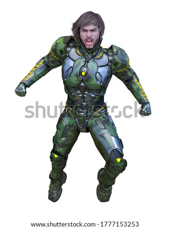 3D rendering of cyber man