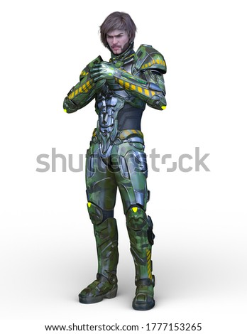 3D rendering of cyber man