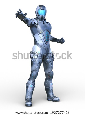 3D rendering of cyber man