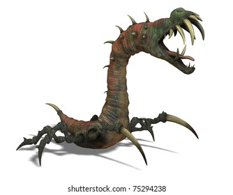 3D Rendering Of A Dangerous Alien Creature