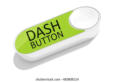 3d Rendering Of A Dash Button To Order Things