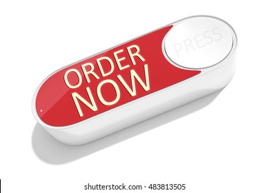 3d Rendering Of A Dash Button To Order Things In The Internet