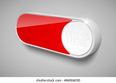 3d Rendering Of A Dash Button To Order Things In The Internet With Space For Your Own Text