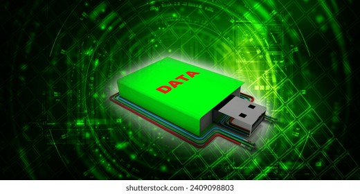 3d rendering data Pen driver with optical cable
