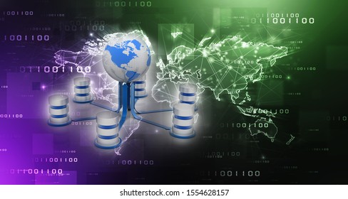 3d rendering Database storage data base
