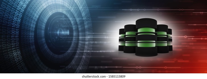 3d rendering Database storage data base