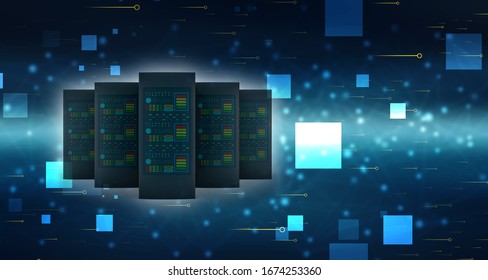 3d rendering Database storage data base

