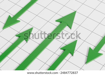 3d rendering  development arrows picture