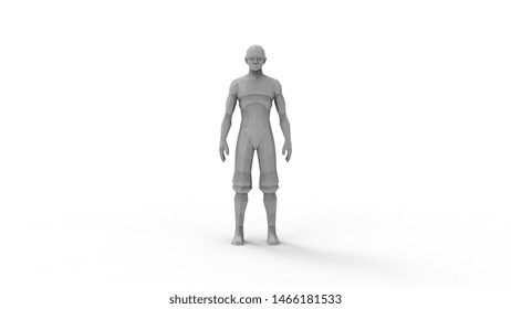 3d Rendering Digital Human Model Isolated Stock Illustration 1466181533 ...