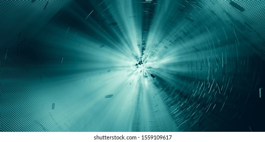 3D rendering of digital technology background