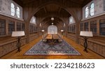 3D rendering of the dining room