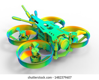 3D rendering - drone finite element analysis