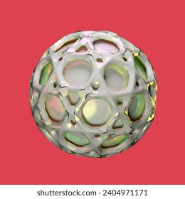 3d Rendering element round shapw