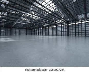 Interior Empty Warehouse Stock Photo (Edit Now) 505274005