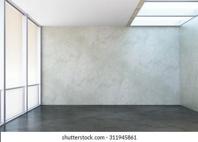 3d Rendering Of The Empty Office Room