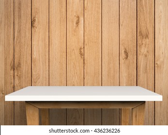 3d Rendering Empty Table Side View