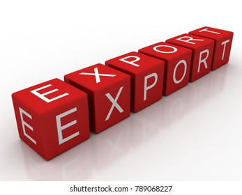 3d rendering Export cube