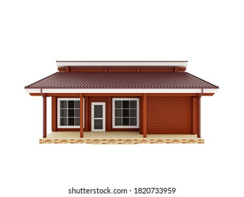 3D-Darstellung, Fassade des Hauses