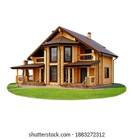 3D-Darstellung, Fassade des Hauses, Hausfassade