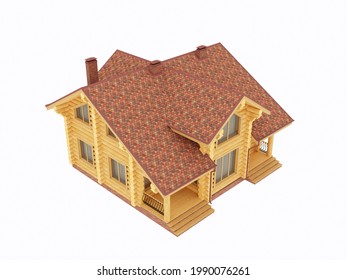 3D-Darstellung, Fassade des Hauses
