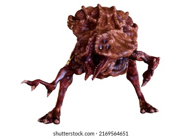 3D Rendering Of A Fantasy Creature Isolated On White Background