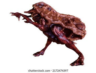 3D Rendering Of A Fantasy Creature Isolated On White Background