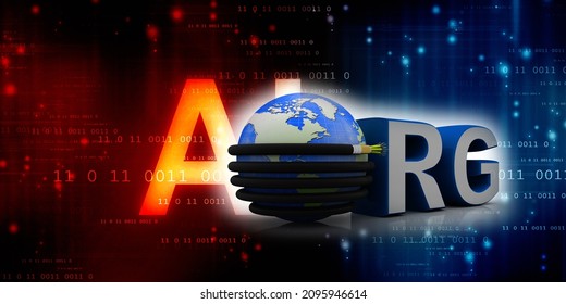 3d Rendering Fiber Optical Cable Detail Connected Globe With Org