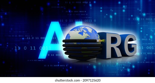 3d Rendering Fiber Optical Cable Detail Connected Globe With Org