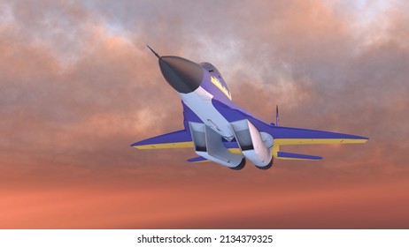 3D rendering of a fighter
