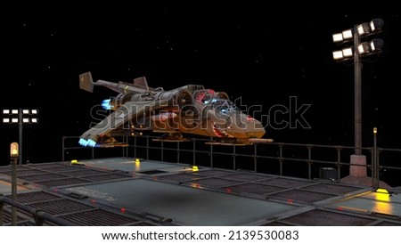 3D rendering of a fighter