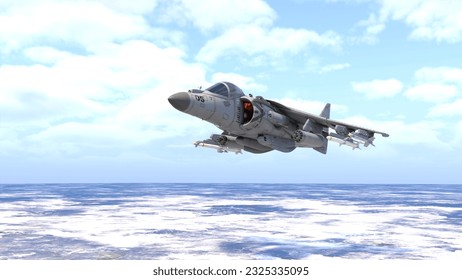 3D rendering of a fighter aircraft