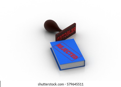 3d rendering of File  rejection concept