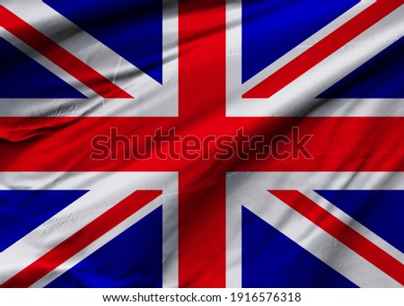 3D rendering of the flag of Great Britain. Perfect for printing on T-shirts, posters, wall murals, wall murals, cups, glasses, sun loungers, banners, roll-ups, exhibition walls and more.
