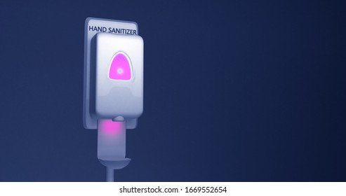 
3D Rendering Of A Floor Stand Hand Sanitizer Dispenser Station