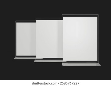 3D Rendering Flyer Stand Display Mockup