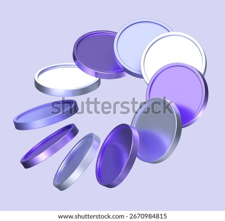 3d rendering of flying coins. simple 3d illustration for business and finance	

